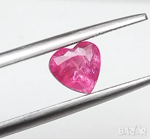 Шпинел с розов цвят и форма на сърце - 0.72кт.! Нов!, снимка 11 - Други - 50089529