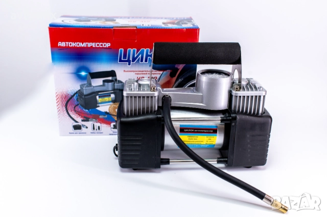  СУПЕР МОЩЕН Двубутален компресор Циклон, снимка 12 - Аксесоари и консумативи - 51542371
