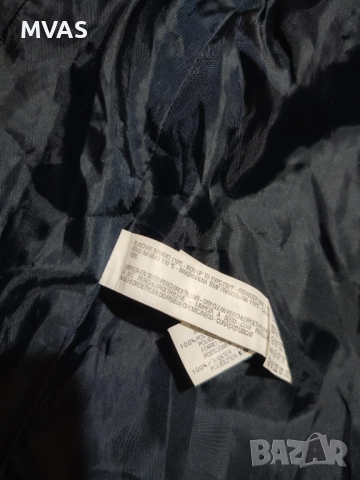 Нов ZARA тъмно син елек с кафява кожа S XS размер , снимка 4 - Елеци - 51880882