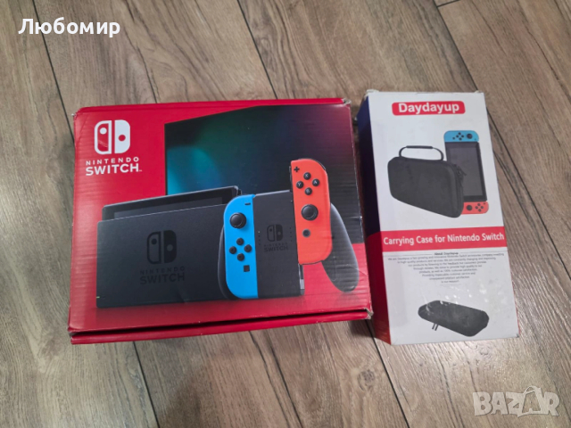 Конзола Nintendo switch + калъф, снимка 9 - Nintendo конзоли - 54295789