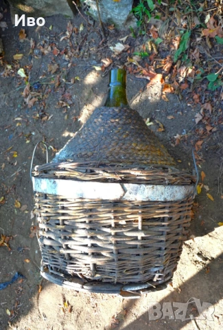 Стара ръчно изработена дамаджана - 100 литра, снимка 10 - Градински мебели, декорация  - 53814560