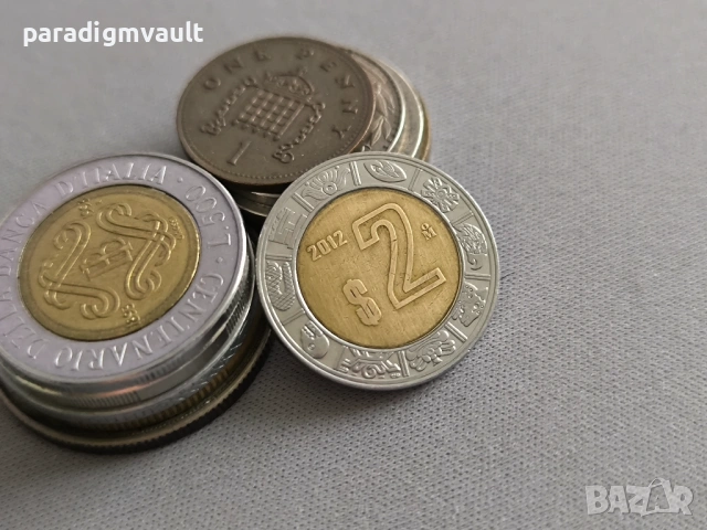 Монета - Мексико - 2 песо | 2012г.