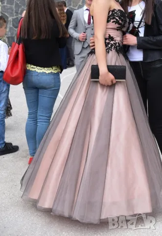 бална рокля за момиче 168см 54кг S M обличана един път , снимка 4 - Рокли - 49748392