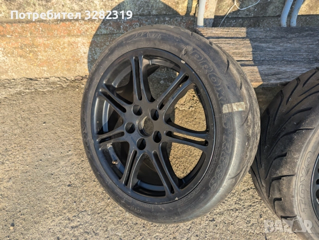 Джанти 17 цола 5x114.3 Enkei Honda EP3 Toyo R888 215/45/17, снимка 4 - Гуми и джанти - 53704219