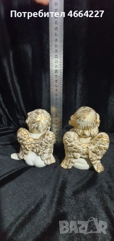 Винтидж фигурки ангелчета( херувими) -комплект от 2 бр., снимка 5 - Антикварни и старинни предмети - 54092000
