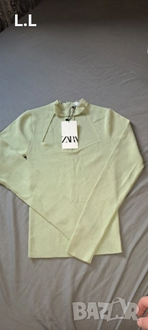 Дамска блуза Zara, снимка 3 - Блузи с дълъг ръкав и пуловери - 53136259