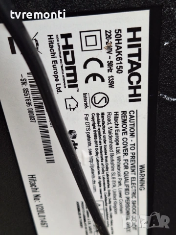 оригинална стойка за телевизор HITACHI Модел  50HAK6150, снимка 7 - Стойки, 3D очила, аксесоари - 53230800