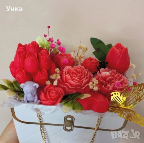 Кутия с ароматизирани соево восъчни фигури