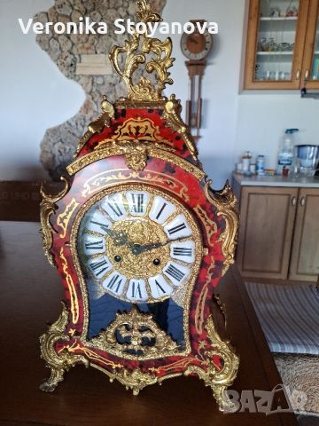 каминен бароков часовник, снимка 1 - Антикварни и старинни предмети - 46271055