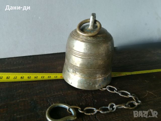Камбана, звънец от колекция масивен месинг(бронз), снимка 5 - Антикварни и старинни предмети - 45267757