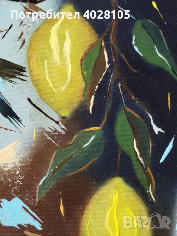 Продавам картина "Лимони", снимка 3 - Картини - 52351597