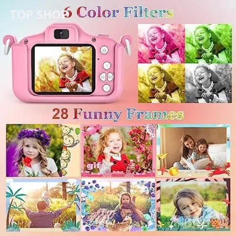 Нов Детски цифров фотоапарат за деца / 1080P HD Подарък 3-12год., снимка 6 - Конструктори - 49509492