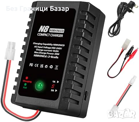 Ново Зарядно за RC батерии NiMH/NiCd 2.4-9.6V Mini/Standard Tamiya