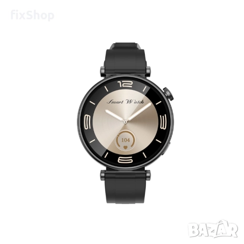 🧠 XO GT4 Mini AMOLED – Смарт часовник с обаждания, спортни режими и IP68 защита - черен, снимка 1