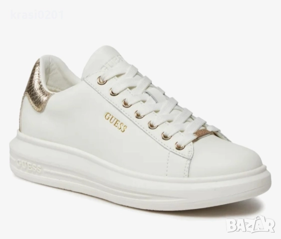 Оригинални кецове на Guess! Естествена кожа, 36 номер , снимка 2 - Маратонки - 52496984
