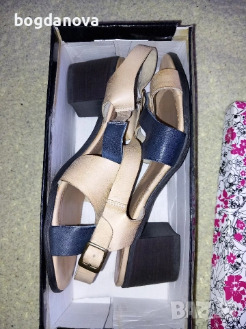 Чисто нови необувани сандали на ток от естествена кожа, снимка 12 - Сандали - 53992442