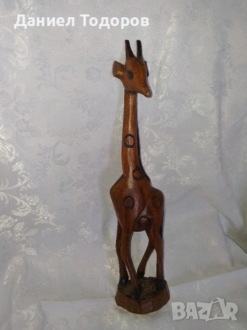 Стара Дървена Фигура , Жираф, снимка 8 - Колекции - 53072033