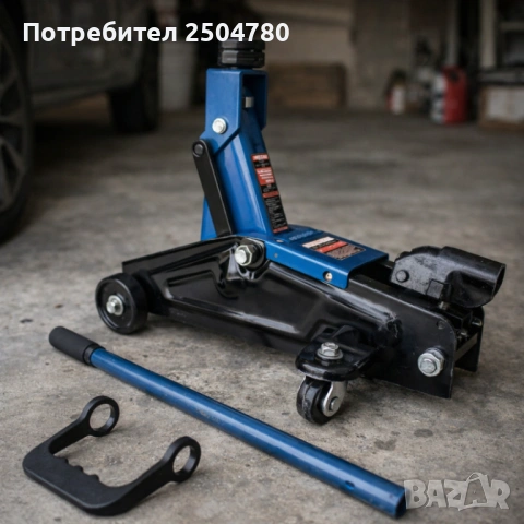 Хидравличен крик крокодил 3 тона - мобилен с колела, снимка 2 - Аксесоари и консумативи - 53842948