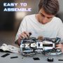 BAKA Technic Комплект за построяване на състезателна кола - V12 Speed ​​Model Cars Kit, 1314 части, снимка 4