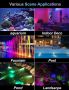 NATPOW Pond Lights, RGB подводни прожектори, Bluetooth APP контрол, IP68, 4 в 1, снимка 6