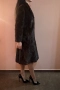 Стилно Палто от визон/норка, тъмнокафяв, супер запазено, средна дължина, снимка 5