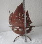 Морска декорация: стойка за бутилка, лодка стар кръстоносен кораб яхта платна макет дърво, снимка 8