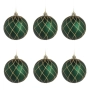 Комплект коледни топки зелени с брокат Ø6 см_1241031, снимка 1