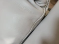 Светло сив кожен диван тройка Natuzzi с електрически релаксиращ механизъм, снимка 9