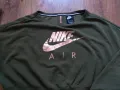 NIKE Air Cropped Zip back Sweatshirt Green - страхотна дамска блуза М, снимка 3