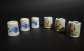 Лот от 6 мини порцеланови свещника, снимка 1