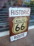 Метална табела Route 66 Historic Историческата магистрала пътят към успеха, снимка 2