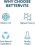Bettervits креатин монохидрат на прах | Микронизиран | Неовкусен | 300g | 60 порции, снимка 5