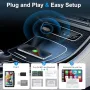 Нов Wireless CarPlay адаптер за кола iOS iPhone USB Type-C 2016+ автомобил, снимка 3
