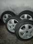 Лети джанти с гуми 15цола 5×100 57.1 шкода оем нови, снимка 11
