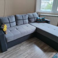 Холов ъглов диван, снимка 1 - Дивани и мека мебел - 45540493