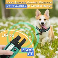 Нашийник за обучение на кучета с дистанционно, 1 км обхват, звуков сигнал (1-8) и вибрация (1-16), снимка 3 - За кучета - 45436639