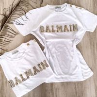 Дамски Памучни Тениски BALMAIN , снимка 2 - Тениски - 45359734
