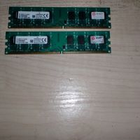 261.Ram DDR2 800 MHz,PC2-6400,2Gb,Kingston. Кит 2 броя. НОВ, снимка 1 - RAM памет - 45880689