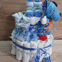 Торти от памперси и кошници подходящи за подарък на новородено бебе , снимка 2 - Други - 44808595