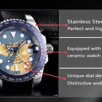 PAGANI DESIGN автоматичен часовник с Японски механизъм SEIKO NH34 GMT,стъкло сапфир,водоустойчив, снимка 6 - Мъжки - 45696273