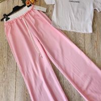 Широк розов панталон, снимка 4 - Комплекти - 44838330