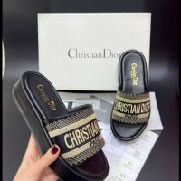 Дамски чехли Christian Dior Реплика ААА+, снимка 2 - Чехли - 45760914