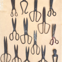 стари ковани ножици , снимка 1 - Антикварни и старинни предмети - 44960904