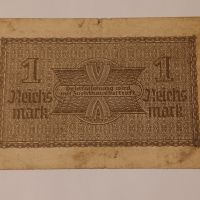 1 марка Германия 1940  - 1944 Третият Райх Банкнота от Втората световна война , снимка 5 - Нумизматика и бонистика - 45011027