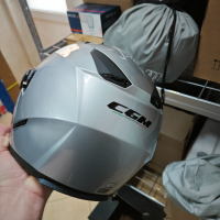 ПРОМО: Каска шлем CGM 130a DAYTONA Mono Silver XL 61-62 см, снимка 4 - Спортна екипировка - 45003730