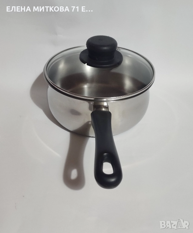 Голяма касерола от неръждаема стомана с двойно дъно, снимка 1