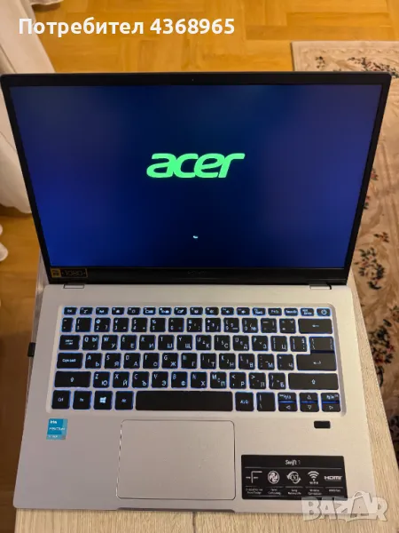 Продавам Acer Model No:N20H2; SF114-34-P1TL, снимка 1