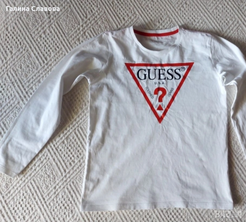 детска тениска Guess, дънки, снимка 1