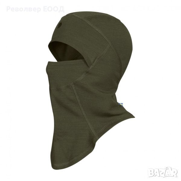 Маска Fjall Raven Keb fleece balaclava, в цвят Olive green, снимка 1