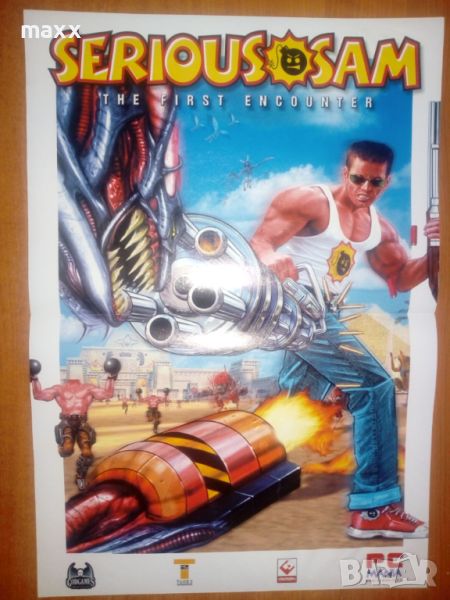PC mania плакат Fallout Tactics, Serious Sam  29 x 41 s, снимка 1